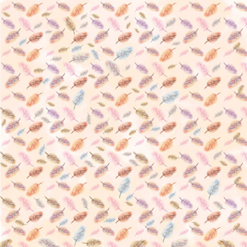 Sheet of double-sided paper for scrapbooking Cutie sparrow girl #56-04 12"x12" - 2