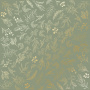 Sheet of single-sided paper with gold foil embossing, pattern "Golden Branches Olive"