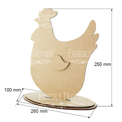 заготовка для декорирования "курица" #238  - 2