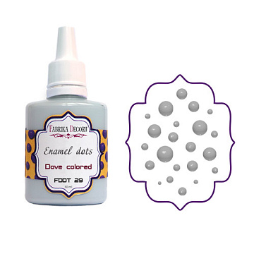 Liquid enamel dots Dove-colored 30 ml