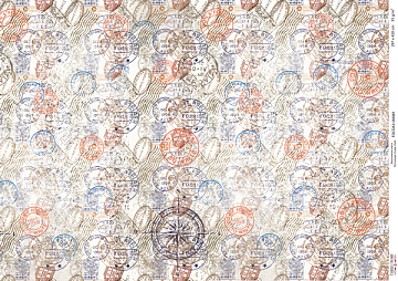 Decoupage-Karte #089, 29,7 x 42 cm, Fabrika Decoru