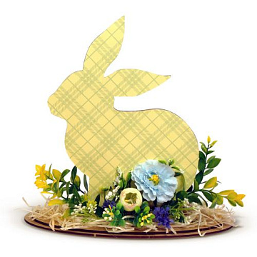 Interior decorative arrangement “Easter Bunny”, #04