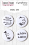 Set of 4pcs flair buttons for scrabooking #029