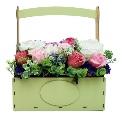 floristic interior composition "floral serenade", 350 x 250 x 250 mm  - 2