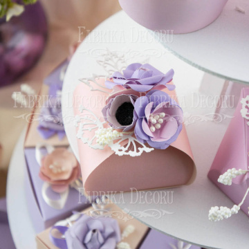 Bonbonniere Little chest set of cardboard blanks for gift wrapping, 6 pcs, 60х60х55 mm - 2