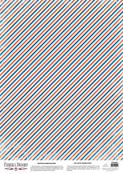 Deco vellum colored sheet Oblique stripes, A3 (11,7" х 16,5")