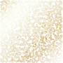 Arkusz papieru jednostronnego wytłaczanego złotą folią, wzór Złote Motyle Białe 30,5x30,5cm 