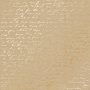 Лист односторонней бумаги с фольгированием, дизайн Golden Text Kraft, 30,5см х 30,5см