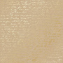 Sheet of single-sided paper with gold foil embossing, pattern "Golden Text Kraft"