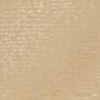 лист односторонней бумаги с фольгированием, дизайн golden text kraft, 30,5см х 30,5см