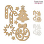 Set of mdf elements for decorating #171