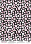Deco vellum colored sheet Magnolia on black, A3 (11,7" х 16,5")