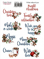 Set of stickers 8pcs Bright Christmas #322