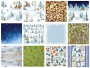 Double-sided scrapbooking paper set Country winter 12"x12", 10 sheets - 0