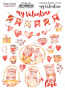 Set of stickers 22 pcs My Valentine #162