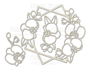 Megachipboard "Orchid in a squared" #015 - 2