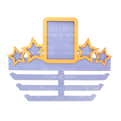 заготовка для декорирования медальница "4 звезды" #222 фабрика декору - 2