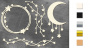 Набор чипбордов Рамка и декор со звездами 10х15 см #601