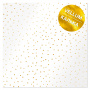 лист кальки (веллум) с золотым узором golden drops 29.7cm x 30.5cm