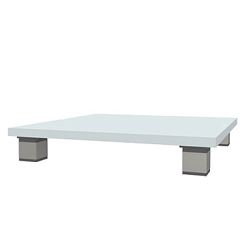 Platform with legs for cabinets, 400 x 400 x 16mm, color White