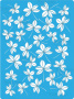 Bastelschablone 15x20cm "Blätter Hintergrund" #172
