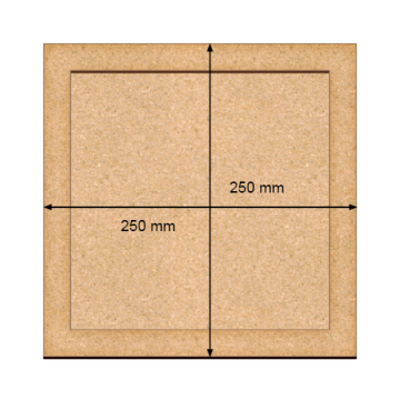 Art board Square, 25cm х 25cm - 2