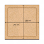 Zeichenkarton quadratisch, 25cm x 25cm