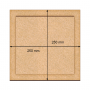 Art board Square, 25cm х 25cm - 0