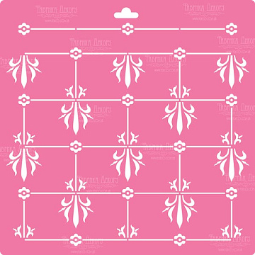 Stencil for decoration XL size (30*30cm), Imitation lattice #096