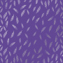 Einseitig bedrucktes Blatt Papier mit Silberfolie, Muster Silver Feather, Farbe Lavendel 12"x12"