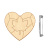 brooch blank for coloring #097 “the heart of autumn”