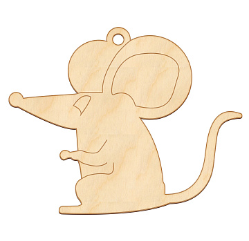 Figurka do kolorowania i ozdabiania "Mysz 1" #305