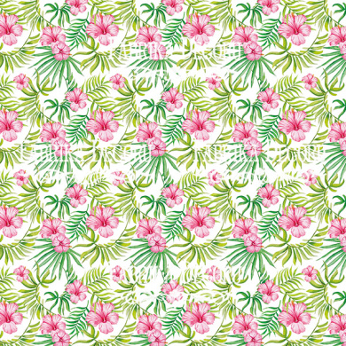 лист двусторонней бумаги для скрапбукинга "wild tropics-2" 20,5х20,5 см - 2