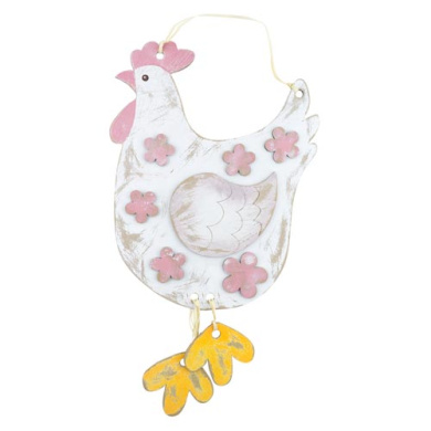 wooden diy coloring set, pendant plate "easter bunnies", #015 - 2