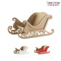 Blank for decoration Sleigh, type 3, creative DIY kit #100