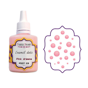 Flüssige Emaille-Punkte Pink Dreams 30 ml