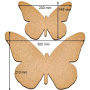  Art board Butterflies 2pcs set - 0