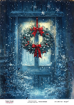 Decoupage card «Christmas Tale» #000826, 21cm x 29,7cm