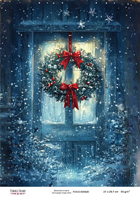 декупажная карта «рождественская сказка» #000826, 21см x 29,7см фабрика декору