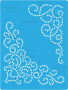 Stencil for crafts 15x20cm "Strands of rhinestones" #141