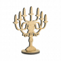 3D-Figuren für die Dekoration von Puppenhäusern und Schattenkästen Kamin, Kerzenhalter, Kronleuchter, Set #52