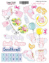 Kit of stickers 24 pcs Little elefant #013