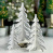 diy wooden сreativity and coloring kit, christmas trees with snow, #027