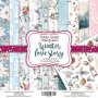 Double-sided scrapbooking paper set Winter Love Story 12"x12" 10 sheets