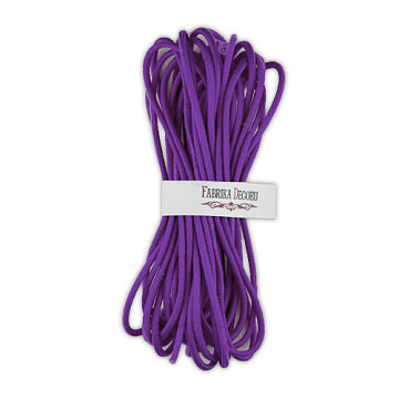 Elastic round cord, color Violet