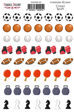 Zestaw naklejek do plannerów Sport #05