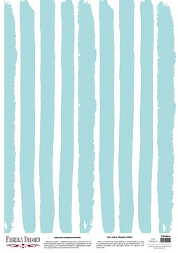 Arkusz kalki z nadrukiem, Deco Vellum, „Niebiesko-białe paski”, format A3 (11,7" х 16,5")