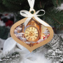 DIY wooden set “Cozy Winter” for making 3 Christmas tree decorations, #054 - 3