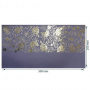 Stück PU-Leder zum Buchbinden mit silbernem Muster Silver Peony Passion, Farbe Lavendel, 50 cm x 25 cm