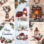 Zestaw papieru do scrapbookingu Bright Christmas 20x20cm